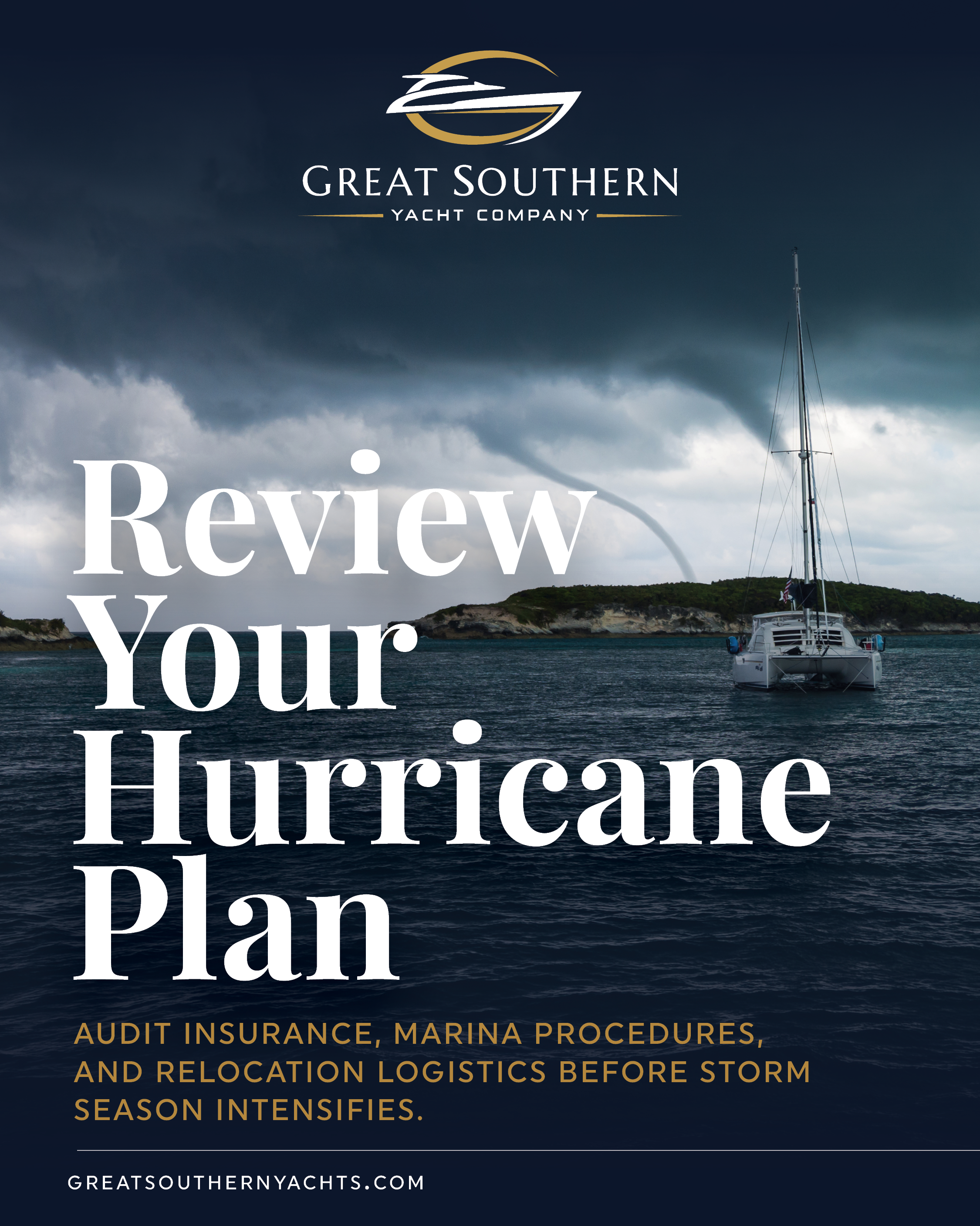 If your plan hasn’t been updated since last season, schedule a quick hurricane-readiness review with a fiduciary yacht broker to audit insurance alignment, marina procedures, and relocation logistics now