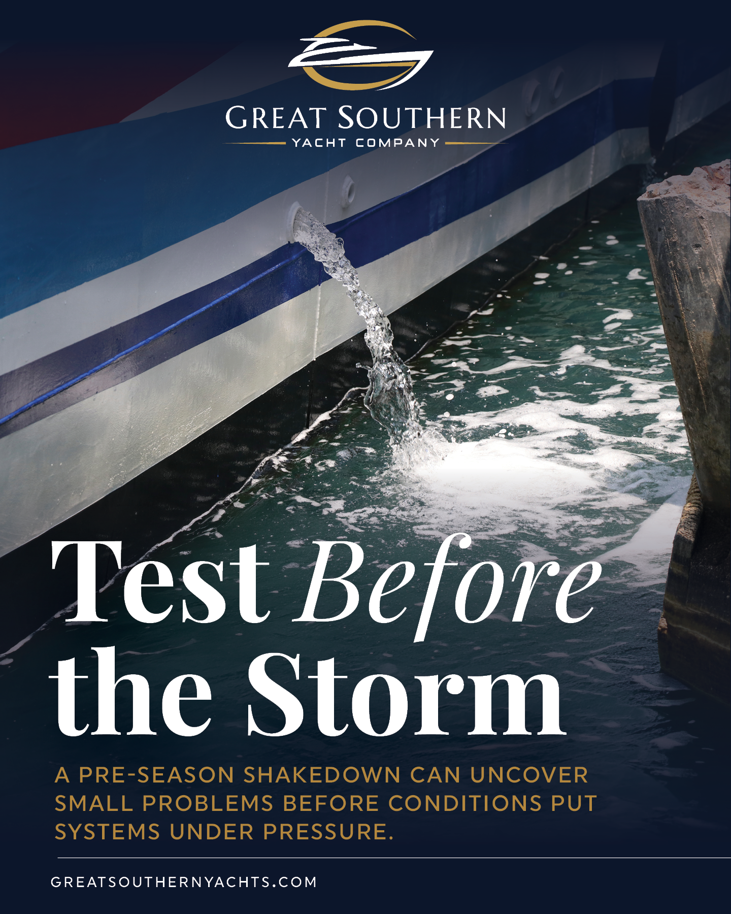 Schedule a pre-season systems shakedown to catch weak batteries, bilge pump issues, and deck hardware that won’t hold up under high-load tie configurations