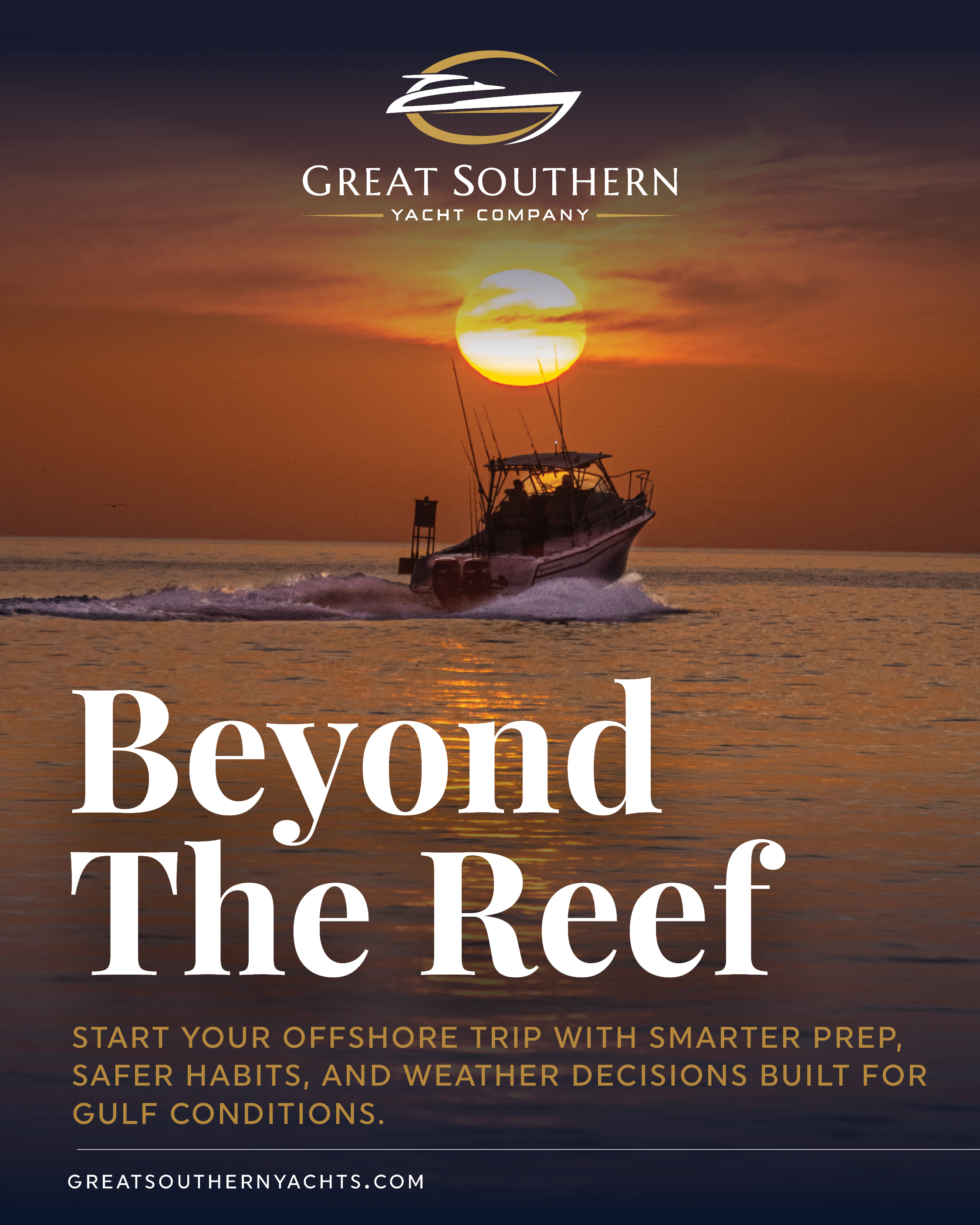 Set the scene of slipping past the reef at dawn and turn it into an Orange Beach offshore primer: fast vessel prep checklist, clear safety and communication habits, and a step-by-step on choosing weather windows that respect Gulf microclimates