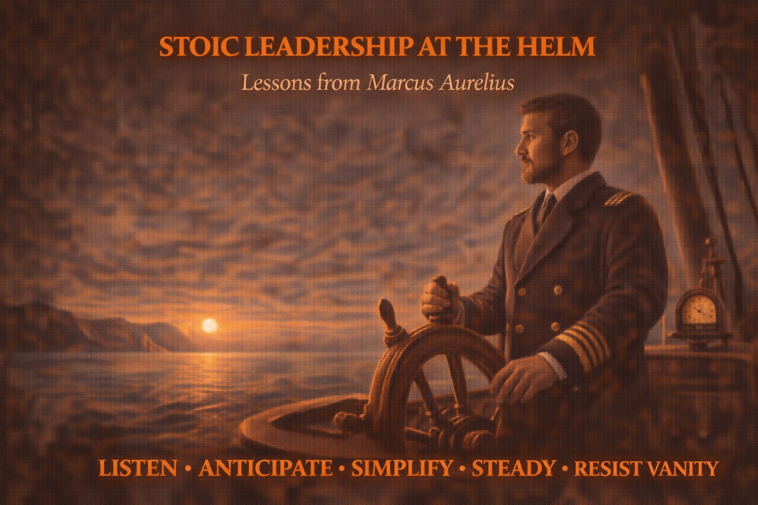 Book I, Section 16: Read as guidance for modern systems—technical, organizational, or personal—it offers a way to lead when uncertainty and scrutiny are constants.