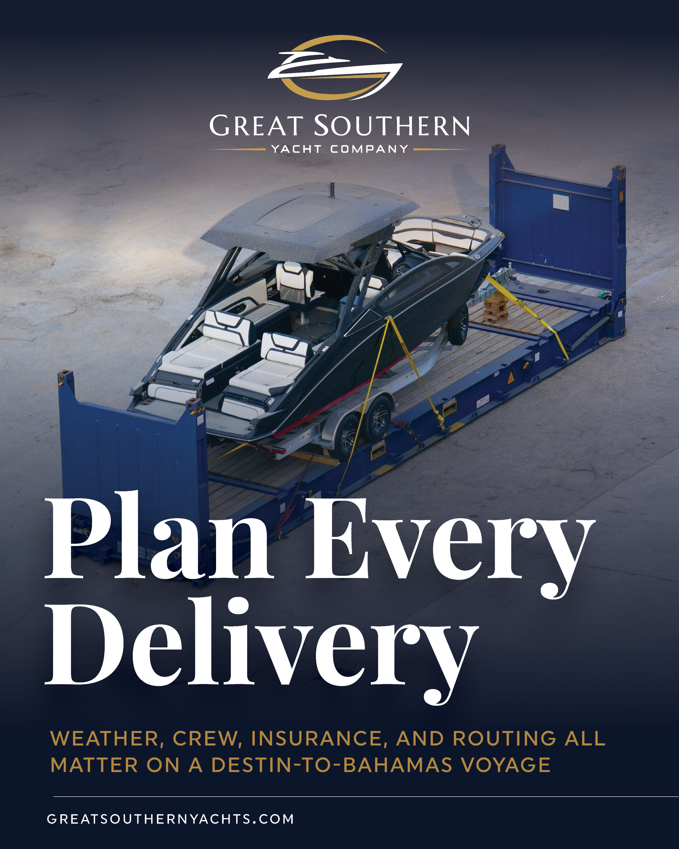 Real-world delivery planning: weather windows, crew selection, insurance binders, and contingency routing Destin to Bahamas