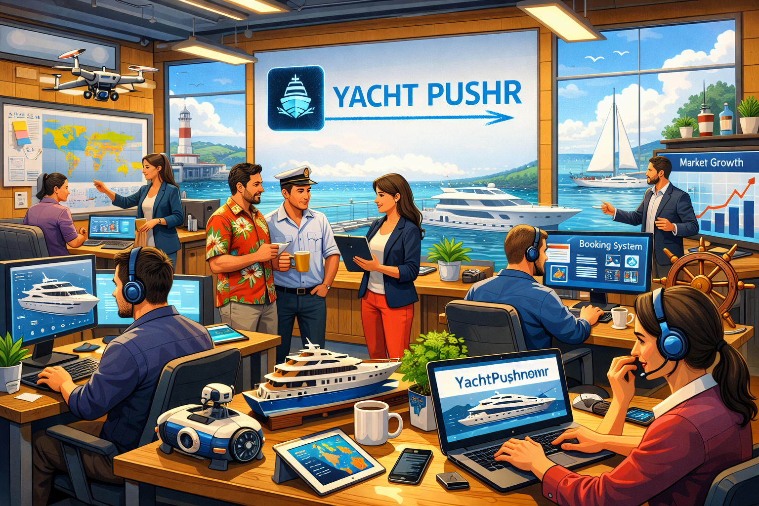 Two Years in the making: How YachtPushr has gone from an idea to help one Brokerage firm get a handle on their social media posts, to the most successful AI play in the marine industry.