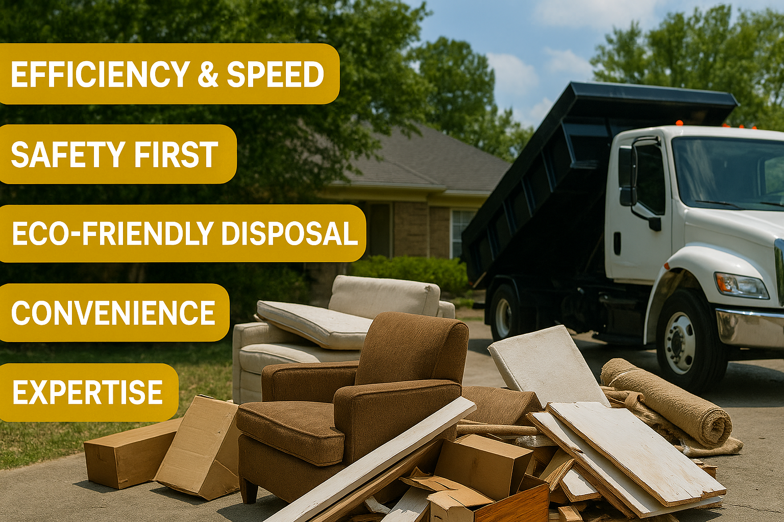 Top 5 benefits of using a professional junk hauling service over DIY removal.