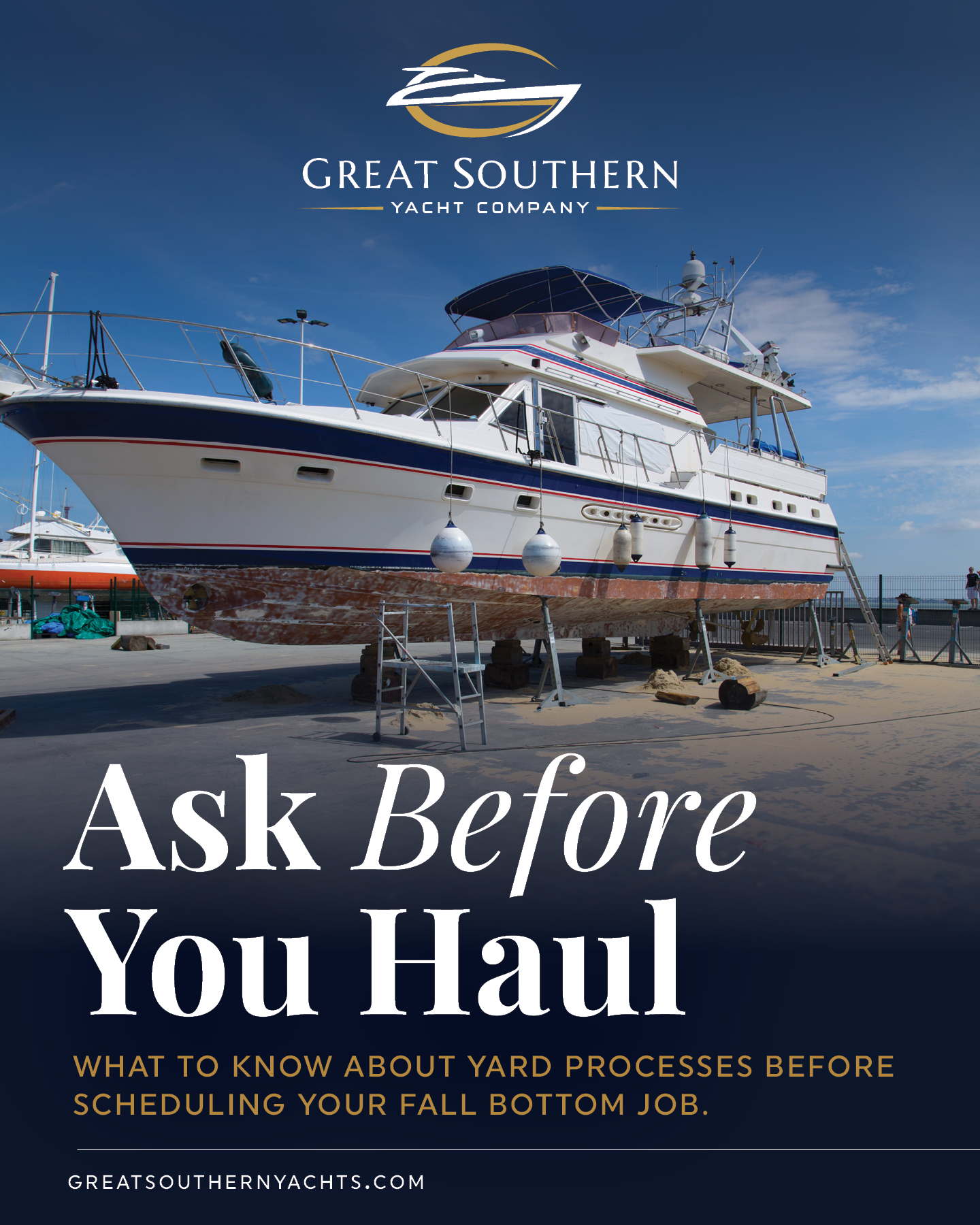 What to ask a yard before you book a fall bottom job: blast vs sand, water-based containment, cure windows, jack-stand placement plans, and documentation you’ll want for resale