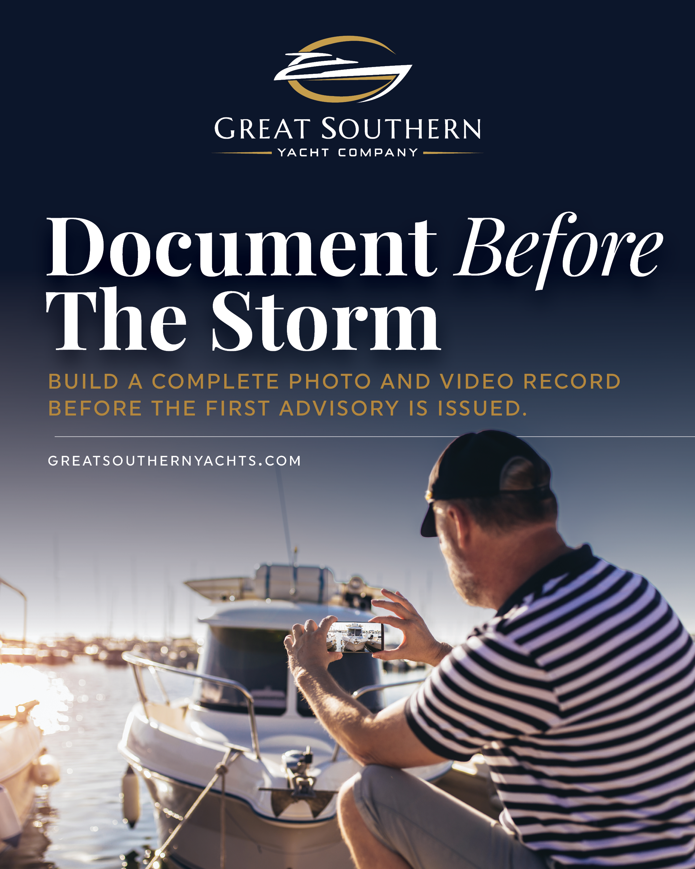 Create a photo-and-video protocol owners can complete in 30 minutes this month: engine-room walkthrough, hull and topsides, electronics screenshots, serial numbers, and a timestamped dockside panorama for post-storm comparisons
