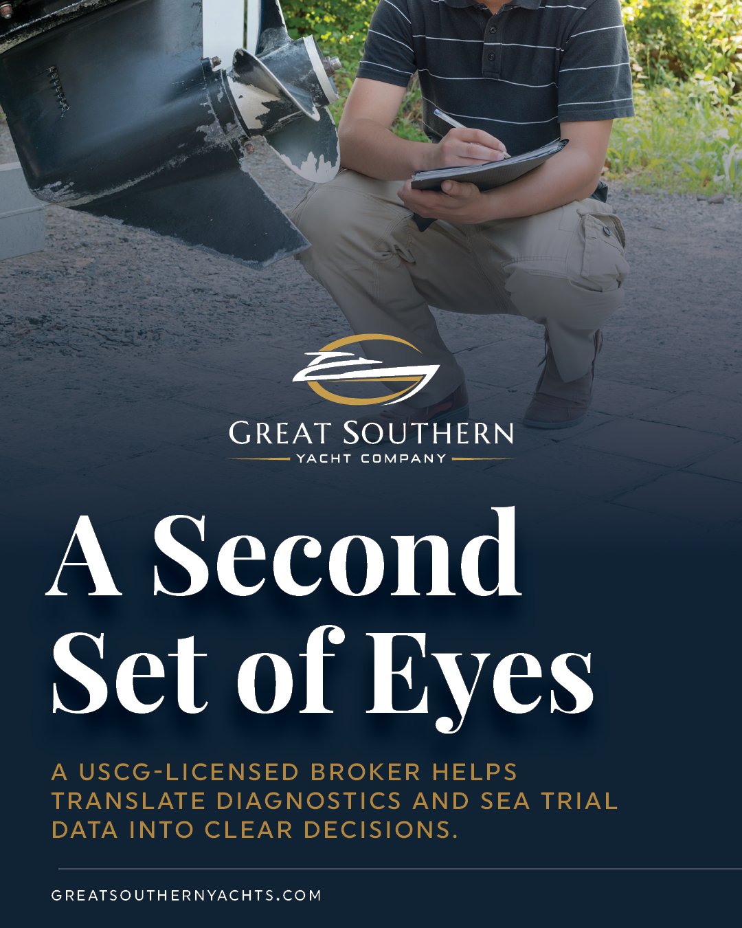 The value of a second set of eyes: how a USCG‑licensed broker reads engine diagnostics and sea trial data alongside technicians, translating findings into clear go‑no‑go decisions
