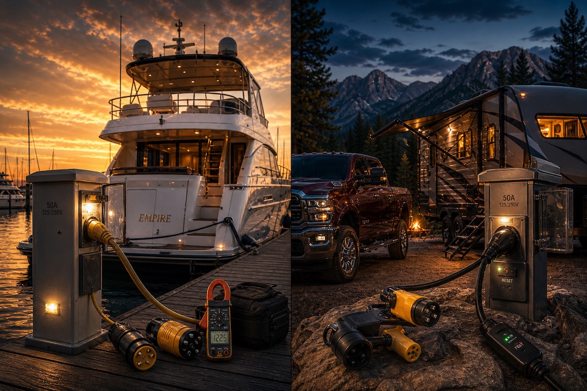 Shore power vs campground hookups decoded: safe amperage, adapters, and ground fault gotchas that protect your systems and keep the lights on