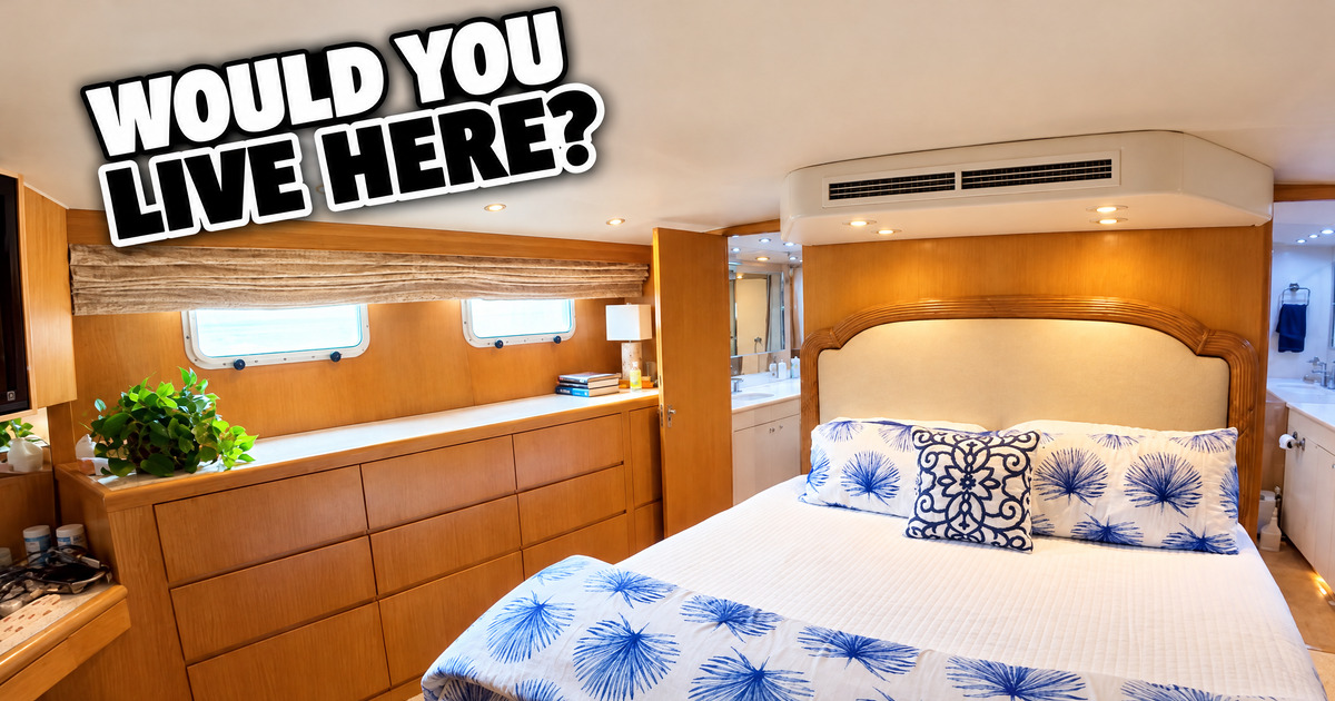 Inside Our 90% Finished Hatteras Master Stateroom