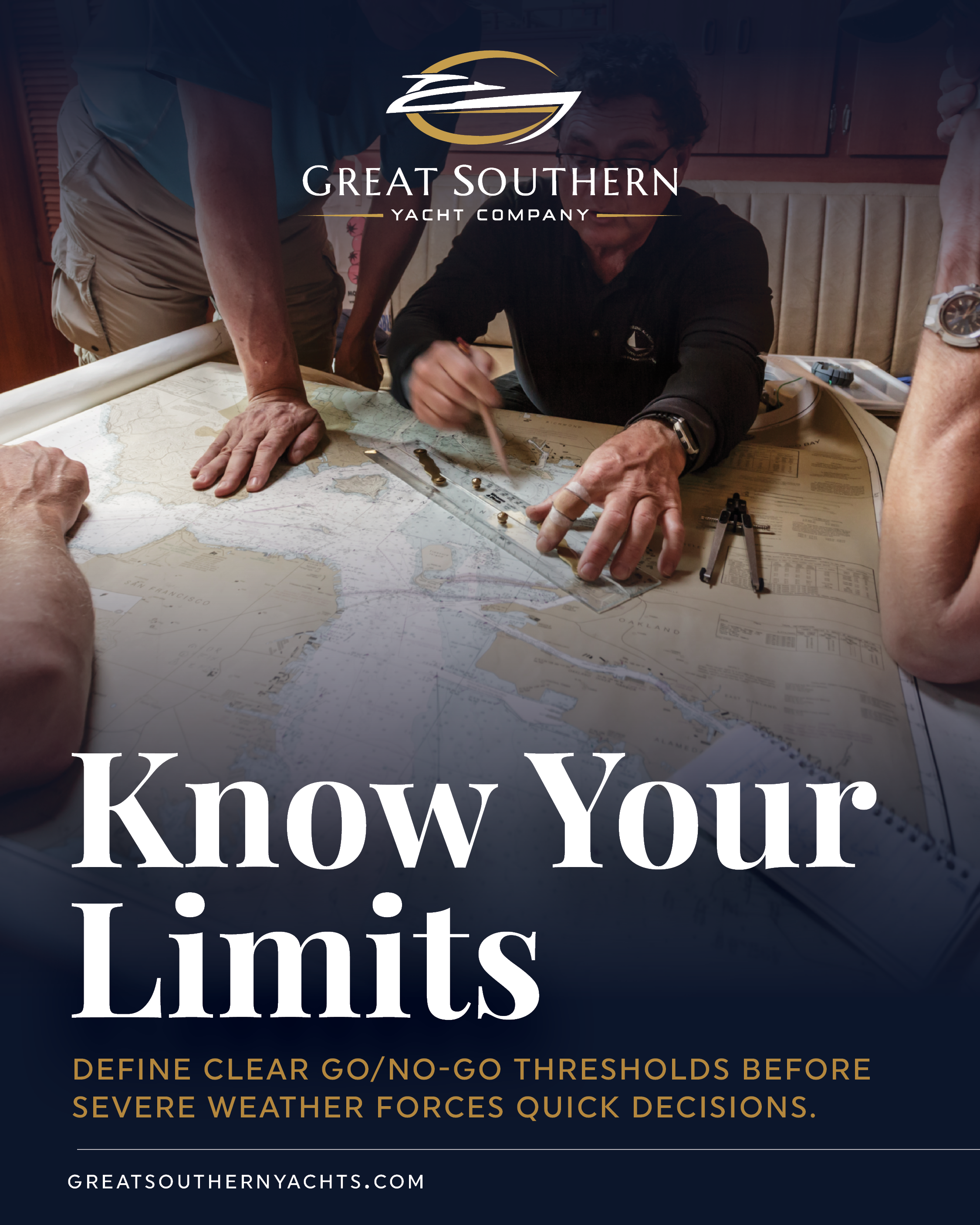 Set clear go/no-go thresholds for your vessel based on draft, windage, and safe harbor distance, and write them down so decisions aren’t made under pressure